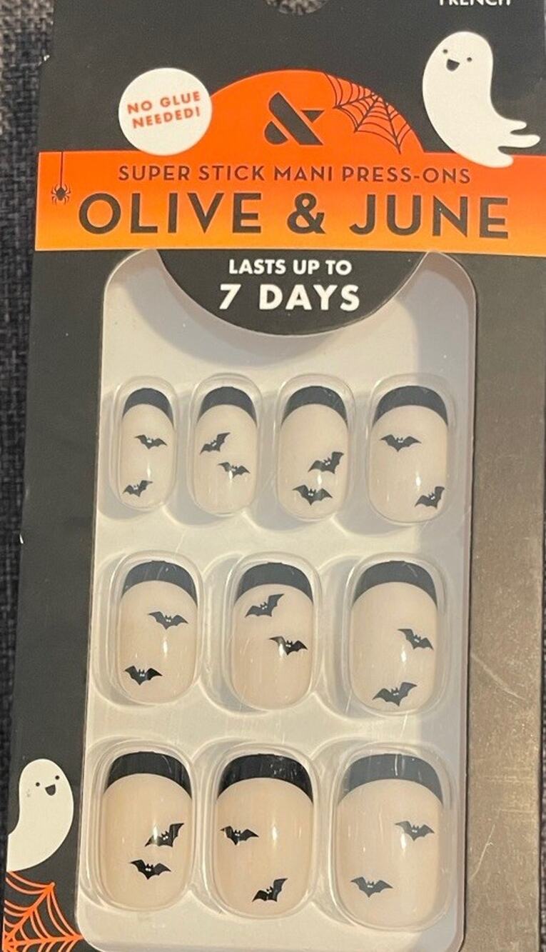 Olive & June Instant Mani Squoval Short Halloween Candy - Press On Nails